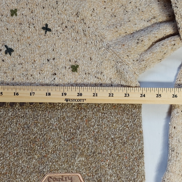 Vintage Tanjay Knit Sweater Women's Brown Country Hotel, Large - Picture 13 of 13